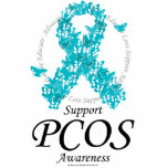 PCOS Ribbon Of Butterflies Statuette<br><div class="desc">PCOS Ribbon Of Butterflies</div>