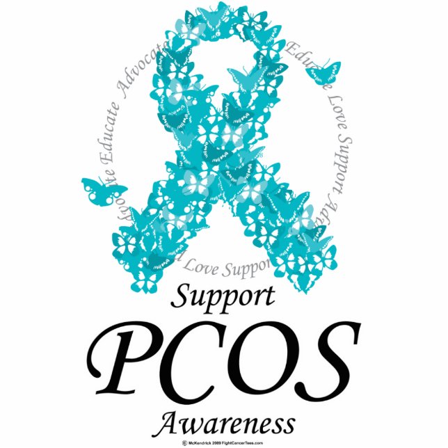 PCOS Ribbon Of Butterflies Statuette (Front)