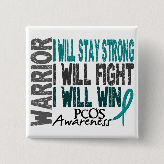 PCOS Warrior Button (Front)