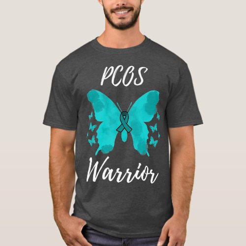 PCOS Warrior Polycystic Ovary Syndrome Awareness  T_Shirt