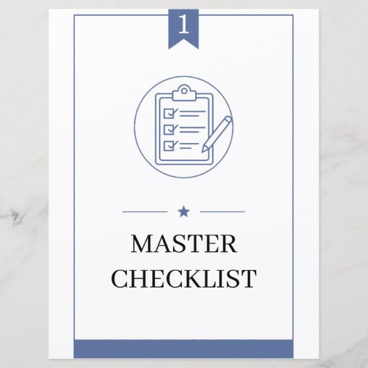 PCS Command Center Binder Master Checklist (Front)