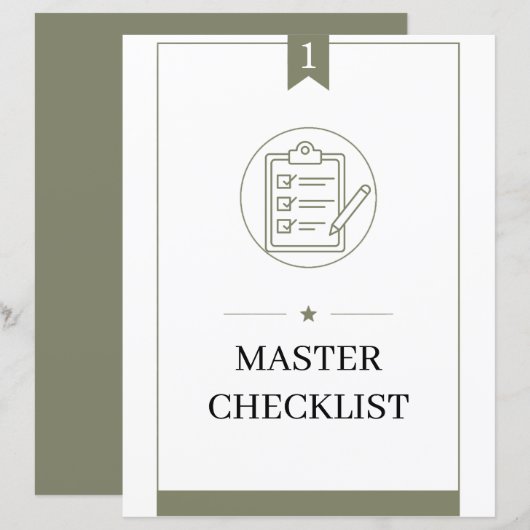 PCS Command Center Binder Master Checklist (Front/Back)