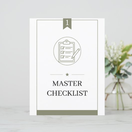 PCS Command Center Binder Master Checklist (Standing Front)