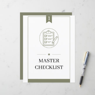 PCS Command Center Binder Master Checklist