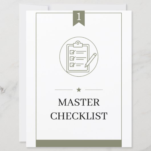 PCS Command Center Binder Master Checklist (Front)