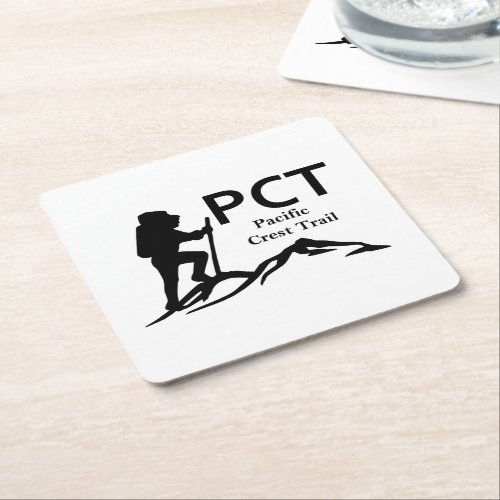 PCT  _  Pacific Crest Trail Square Paper Coaster