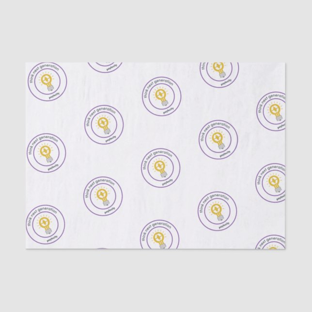 Pcty Values Tissue Paper "Think Next Gen" (Front)