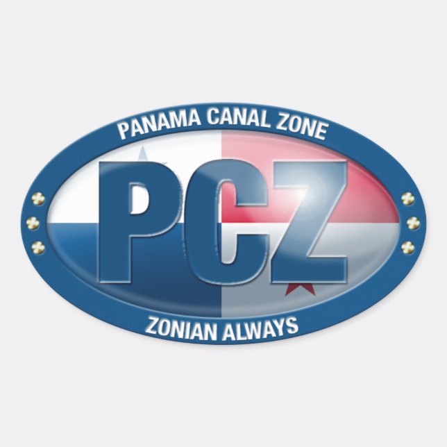 PCZ – Panama Canal Zone: Zonian Always, Sticker (Front)