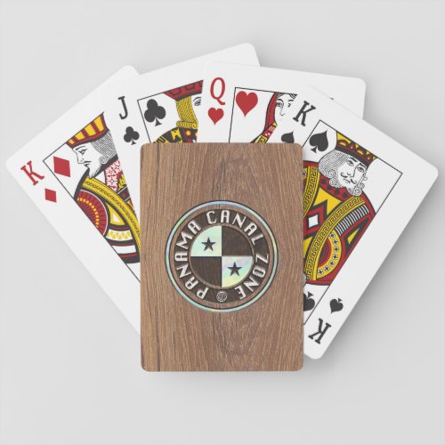 PCZ Playing Card with Teak and Mother of Pearl