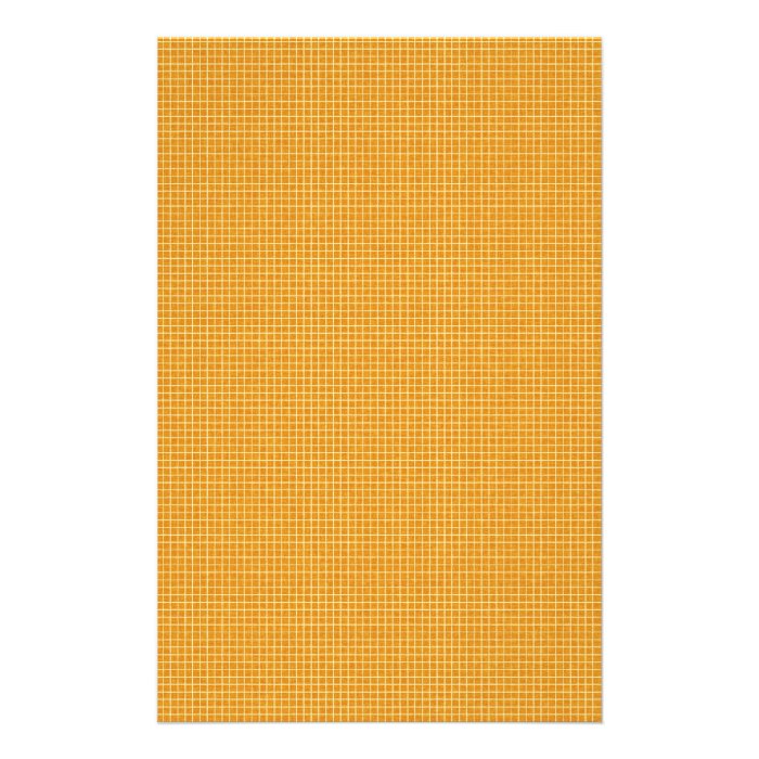 pd10 ORANGE GRID PATTERN BACKGROUNDS WALLPAPERS TE Customized Stationery