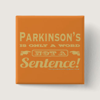 PD is Only a Word Gold Button