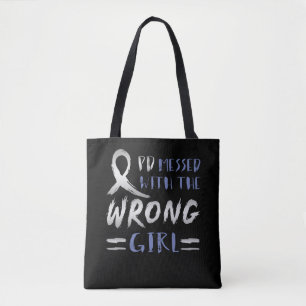 PD Messed With The Wrong Girl Parkinsons Tote Bag