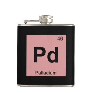 Pd - Palladium Chemistry Periodic Table Symbol Flask