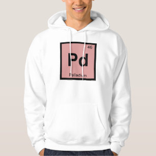 Pd - Palladium Chemistry Periodic Table Symbol Hoodie