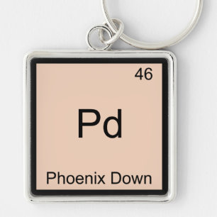 Pd - Phoenix Down Chemistry Element Symbol T-Shirt Keychain