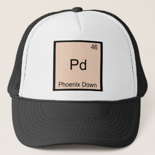 Pd - Phoenix Down Chemistry Element Symbol T-Shirt Trucker Hat