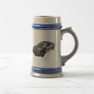 PD Police Academy Grad Graduates Car Beer Stein