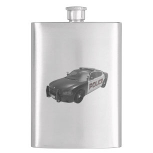 PD Police Academy Grad Graduates Car Flask