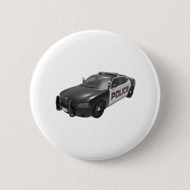 PD Police Law Enforcement Academy Grad Car Button (Front)