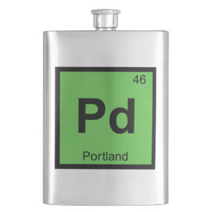 Pd - Portland Oregon Chemistry Periodic Table Flask