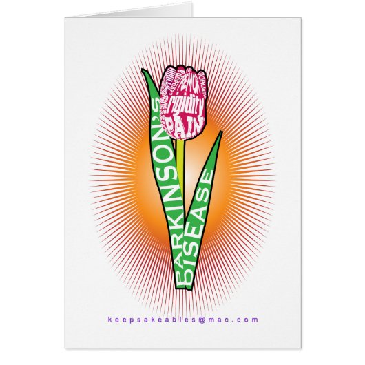 PD Wordy Tulip with burst Cards (Front)