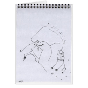 PDD24 Small Weak Drawing Surreal Portrait Doodles Cards