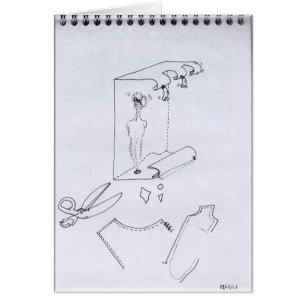 PDD28 Small Weak Drawing Psychoanalysis Doodles Cards