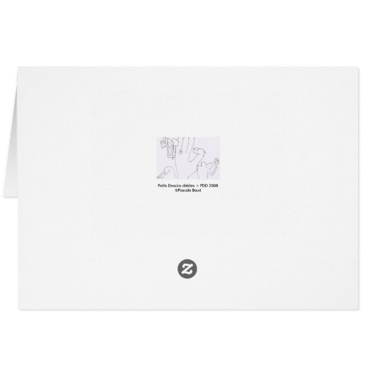 PDD Small Weak Drawings Hands Dreams card (Back Horizontal)