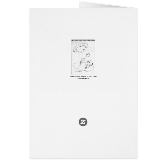 PDD Small Weak Drawings Revenge Doodles card (Back)