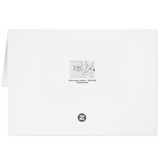 PDD Small Weak Drawings Sleepless Dreams card (Back Horizontal)