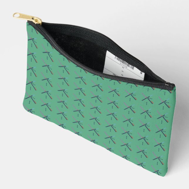 PDX Airport Carpet Accessory Pouch (Open)