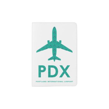 Pdx Airport Carpet Airplane | Portland Passport Holder by AlyssaErnstDesign at Zazzle
