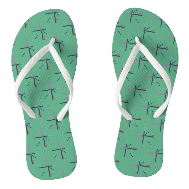 PDX Airport Carpet Flip Flops (Footbed)