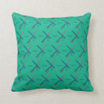 PDX Airport Carpet Pattern Portland Oregon Throw Pillow