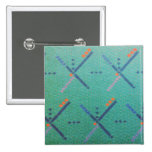 PDX Airport Carpet Pinback Button
