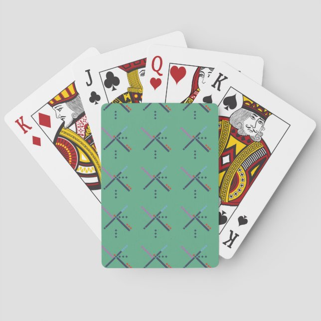 PDX Airport Carpet Poker Cards (Back)