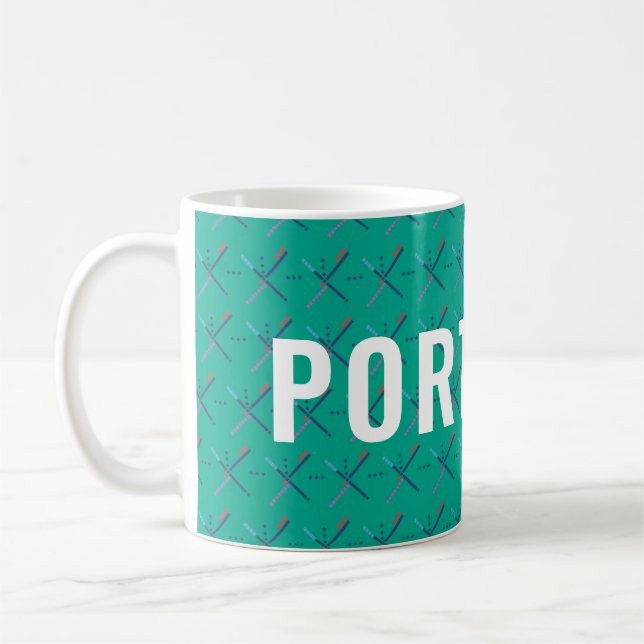 PDX Airport Carpet | PORTLAND Coffee Mug (Left)
