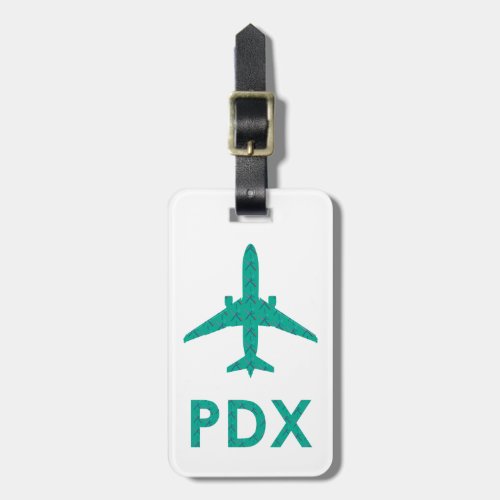 PDX Airport Carpet  PORTLAND Luggage Tag