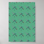 PDX Airport Carpet Poster