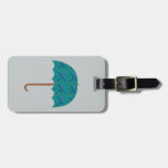 PDX Airport Carpet Umbrella Luggage Tag
