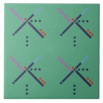 Pdx Airport Carpet X 4 Ceramic Tile by TerryBain at Zazzle
