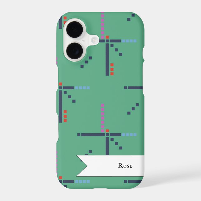 PDX Airport Classic Carpet Pattern iPhone Case (Back)