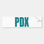 PDX Letters Portland Airport Carpet Bumper Sticker