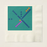 PDX Portland Airport Carpet Oregon Paper Napkin