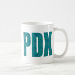 PDX Portland Airport Carpet Text Coffee Mug