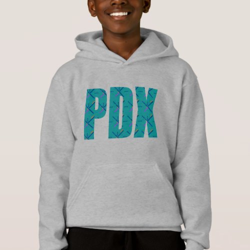 PDX Portland Airport Carpet Text Sweatshirt