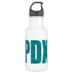PDX Portland Airport Carpet Text Water Bottle