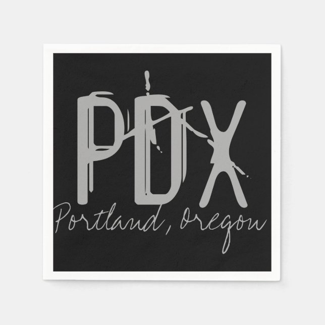 PDX Portland Airport Napkins (Front)