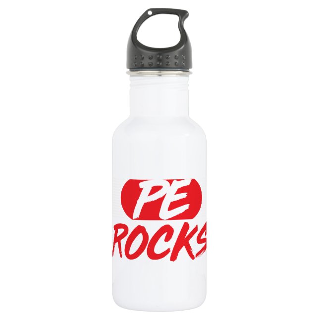 PE Rocks Stainless Steel Water Bottle (Front)