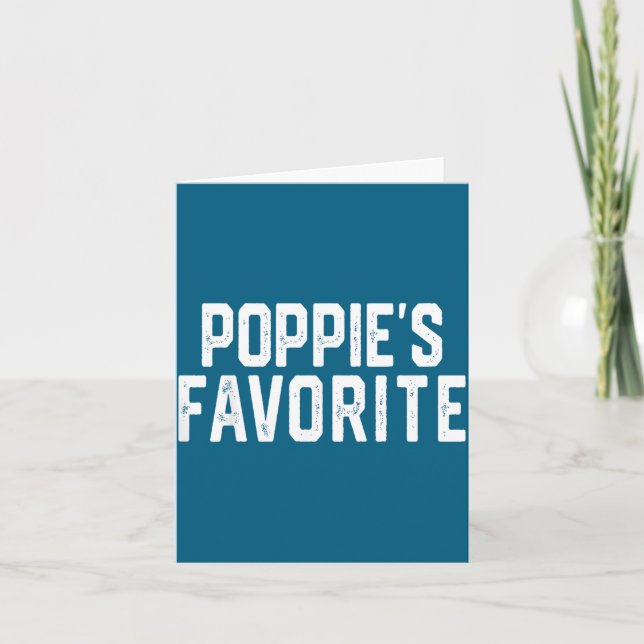 Pe’s Favorite Humor Fathers Day Grandparent Granhi Card (Front)